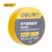 得力（deli）PVC电气绝缘胶带电工胶布无铅阻燃防水10米单卷RoHs认证 DL5263