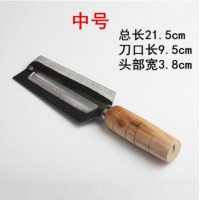 郝魅 碳钢甘蔗削皮刀木柄瓜果刀削甘蔗刀长把刨刀多功能小刀厨房刀具多用刨快速刨水果店专用型 