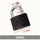 梅花锁 （BLOSSOM LOCK） 单铸锁防水防锈锁防盗挂锁 车厢仓库铁挂锁 单铸60mm