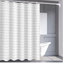 富居(FOOJO)浴帘 浴室门帘 【防水加厚】隔断帘窗帘 PEVA方格150×180cm