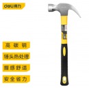 得力（deli）纤维柄羊角锤铁锤子多用起钉锤铁榔头16oz应急常备 DL5002