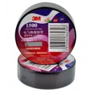 3M 1500#无铅车家通用PVC电工绝缘胶带 汽修家装 耐磨防潮耐酸碱 （18MM*10M）1500黑色300卷/箱 1箱装
