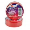 3M 1500#无铅车家通用PVC电工绝缘胶带 汽修家装 耐磨防潮耐酸碱 （18MM*10M）1500红色300卷/箱 1箱装