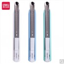 得力(deli)小号铝合金护套美工刀壁纸刀裁纸刀 办公用品 白色2086