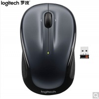 罗技（Logitech）M325 鼠标 无线鼠标 办公鼠标 对称鼠标 优联 黑色 带无线2.4G接收器