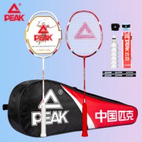 匹克（PEAK）碳素羽毛球拍对拍全能型耐打超轻成人儿童双拍2支套装VS1913-1