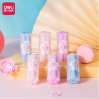 得力(deli)学生考试橡皮擦 美术绘图橡皮 半透明小清新浪漫创意夹心 学生文具 居家学习