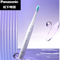 松下（Panasonic） 电动牙刷成人 声波振动两种清洁模式 薄背细软刷毛 舌苔清洁功能