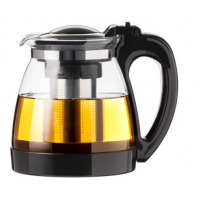 天喜(TIANXI)玻璃茶壶 加厚耐热大容量泡茶器壶304不锈钢茶漏可拆洗过滤内胆凉水壶功