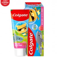 高露洁（Colgate）海底小纵队 妙妙刷 儿童牙膏蜜桃奶香味 70克 可吞咽 6-12岁换牙期