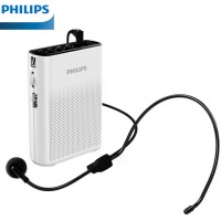 飞利浦(PHILIPS) 便携式喇叭扩音器小蜜蜂大功率教学专用导游腰挂扩音话筒腰麦插卡音箱