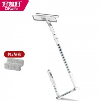 好媳妇 升级款U型户外擦窗器 双面伸缩杆擦窗神器 家用刮水器 高楼玻璃刮刀清洁刷