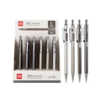得力(deli)金属活动铅笔自动铅笔 学生文具用品 高性价比0.5mm金属铅笔【s001/3支装】