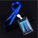 科记文具 防水透明磨砂胸牌卡 10个竖式防水卡套T-037