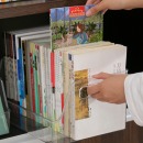 书本收纳盒透明塑料儿童绘本书桌储物整理箱牛津树桌面收纳置物架 小号U型款：1个装(21cm*21cm*12cm)