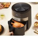 美的(Midea)空气炸锅4.5L大容量 家用智能wifi互联 液晶触控低脂煎炸电炸锅 多功能烤箱薯条机KZ45E101XM