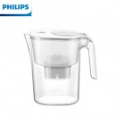 飞利浦（PHILIPS）全新升级净水壶 家用滤水壶 厨房自来水过滤净水器 AWP2814WHT