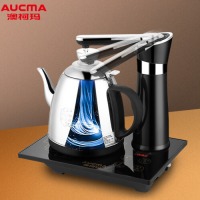 澳柯玛（AUCMA）自动上水电热水壶 304不锈钢 煮茶器功夫茶具茶台泡茶 烧水壶 ADK-1350J1 0.8L电水壶 黑色