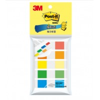 3M 便签 报事贴便利贴便签纸透明指示标签 办公用品 683-5CF（5色装）
