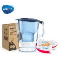碧然德（BRITA）过滤净水器 家用滤水壶 净水壶 光汐系列 3.5L(蓝色)+去水垢专家版滤芯 3枚装 环保加固包装