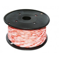 定制电信级 红白 电话跳线 20.5MM 纯铜 塑盘装 足305米