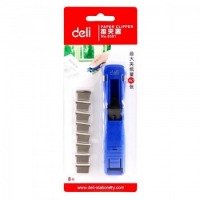 得力(deli) 8591 推夹器组合套装（推夹器+夹纸器）40页