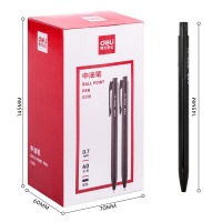 得力（deli） 中油笔 中性笔圆珠笔中和 顺滑好写 40支_盒 S310 办公 黑色