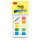  3M 便签 报事贴便利贴便签纸透明指示标签 办公用品 683-5CF（5色装）
