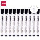 得力(deli)白板笔 色泽明亮可擦易擦 黑色10支盒6817 办公用品