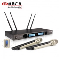 航天广电 HT-8112UHB 真分集一拖二无线话筒