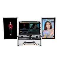 嘉视影JSY9900plus 直播导播推流抠像一体机 便携式直播间 三维高清直播 多机位切