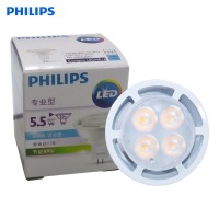 飞利浦LED射灯经典型12V 24D GU5.3 MR16 5.5W灯杯 5.5W日光5只