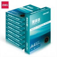 得力（deli）珊瑚海 80g A4 复印纸 500张/包 8包/箱(4000张)