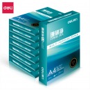 得力（deli）珊瑚海 80g A4 复印纸 500张/包 8包/箱(4000张)