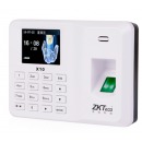 中控（Zksoftware）X10 自助式彩屏指纹考勤机 中小企业免软件打卡机