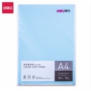 得力彩色A4复印纸7391/7393彩纸 a4彩色打印纸 80g复印纸彩色打印纸 100张 浅蓝色 7757