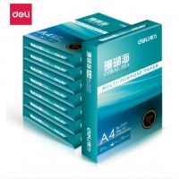 得力（deli）珊瑚海 A4 80g 加厚双面打印纸 行业热销复印纸 500张/包 10包1箱（整箱5000张）
