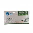 昊硕 医用橡胶检查手套 无粉型 乳白色 100只/盒 L码