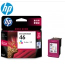 惠普（HP） 46墨盒 （适用HP 2029/2020hc/2520hc/2520） CZ638AA 46彩色单只/约750页