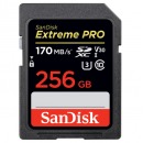 闪迪（SanDisk）256GB SD存储卡 U3 C10 V30 4K至尊超极速版数码相机内存卡 读速170MB/s 写速90MB/s