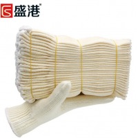 盛港（SHENGGANG）劳保线手套特级金刚棉纱磨耐用防滑加密加厚棉纱耐工地工作特级金刚棉纱（12付）