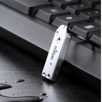 爱国者（aigo）16GB USB2.0 U盘 U268迷你款 银色 金属车载U盘