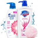 海飞丝洗发水沐浴露套装 洗发水300ml+芦荟沐浴露550ml