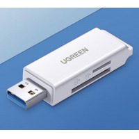 绿联（UGREEN）USB3.0高速读卡器 多功能SD/TF读卡器多合一内存卡40751