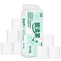 顺清柔 无芯卷纸卫生纸 环保系列5层150g*12卷（1.8kg/提）