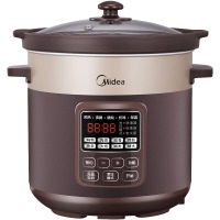 美的（Midea）电炖锅 电炖盅 煲汤锅炖汤锅 电砂锅 煮粥锅 5升 南都陶釜煲汤电炖锅家