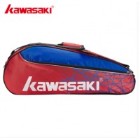 川崎KAWASAKI羽毛球拍包单肩背包网球包独立鞋袋便携多功能包KBB-8304D红蓝