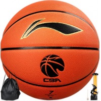 李宁（LI-NING）CBA联赛篮球 专业比赛用球篮球室内比赛7号PU材质蓝球 ABQJ112-1
