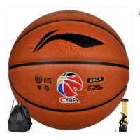 LI-NING 李宁CBA赛事篮球防尘PU材质室内外掌控比赛 蓝球 LBQK857-1