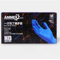 爱马斯 AMMEX 一次性丁腈手套 APFNCHD44100 M 100只盒 CLP 一次